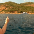 A teď, v 10. týdnu, si mě vyvezli pohoupat na mořském kajaku na Korsice.